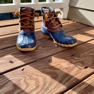 Sperry Big Kid's Saltwater Duck Boot Size 12